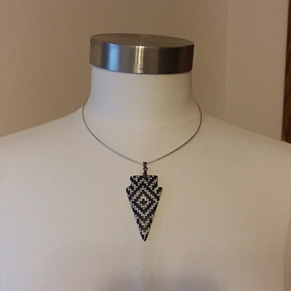One of a kind, arrow-tip necklace